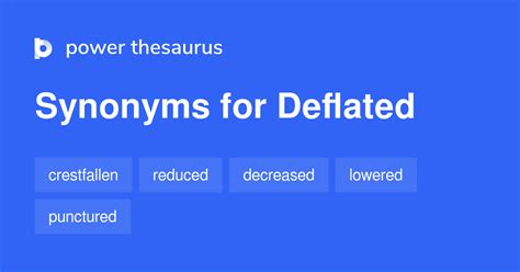 deflated synonym